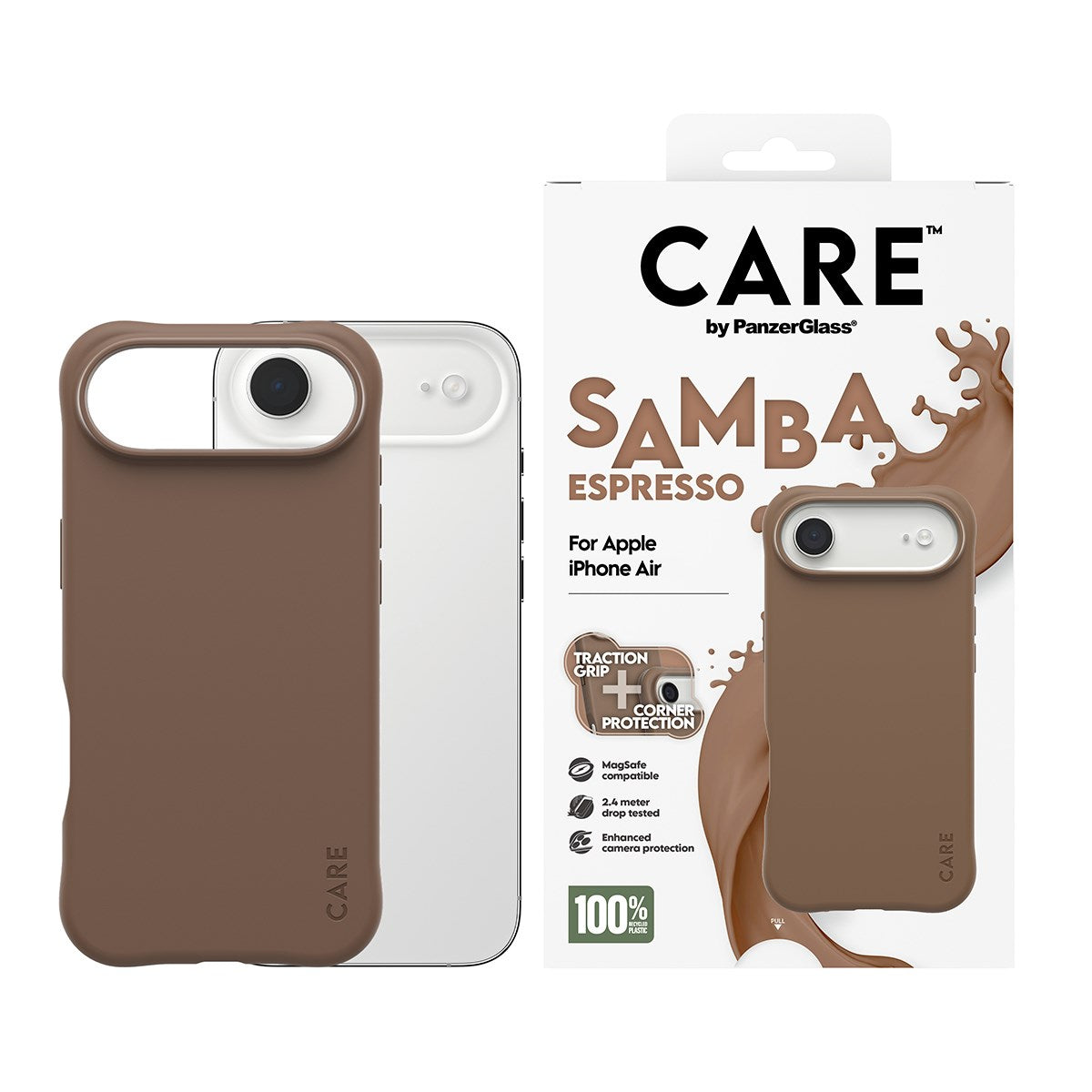 CARE™ by PanzerGlass® Samba Case Espresso w. MagSafe iPhone Air
